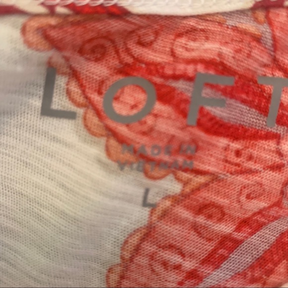 Loft Floral Tank Tee - Picture 2 of 3